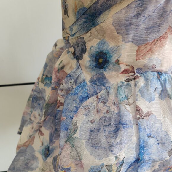 Zimmerman Rebellious style pleated mini floral dress - Picture 6 of 11